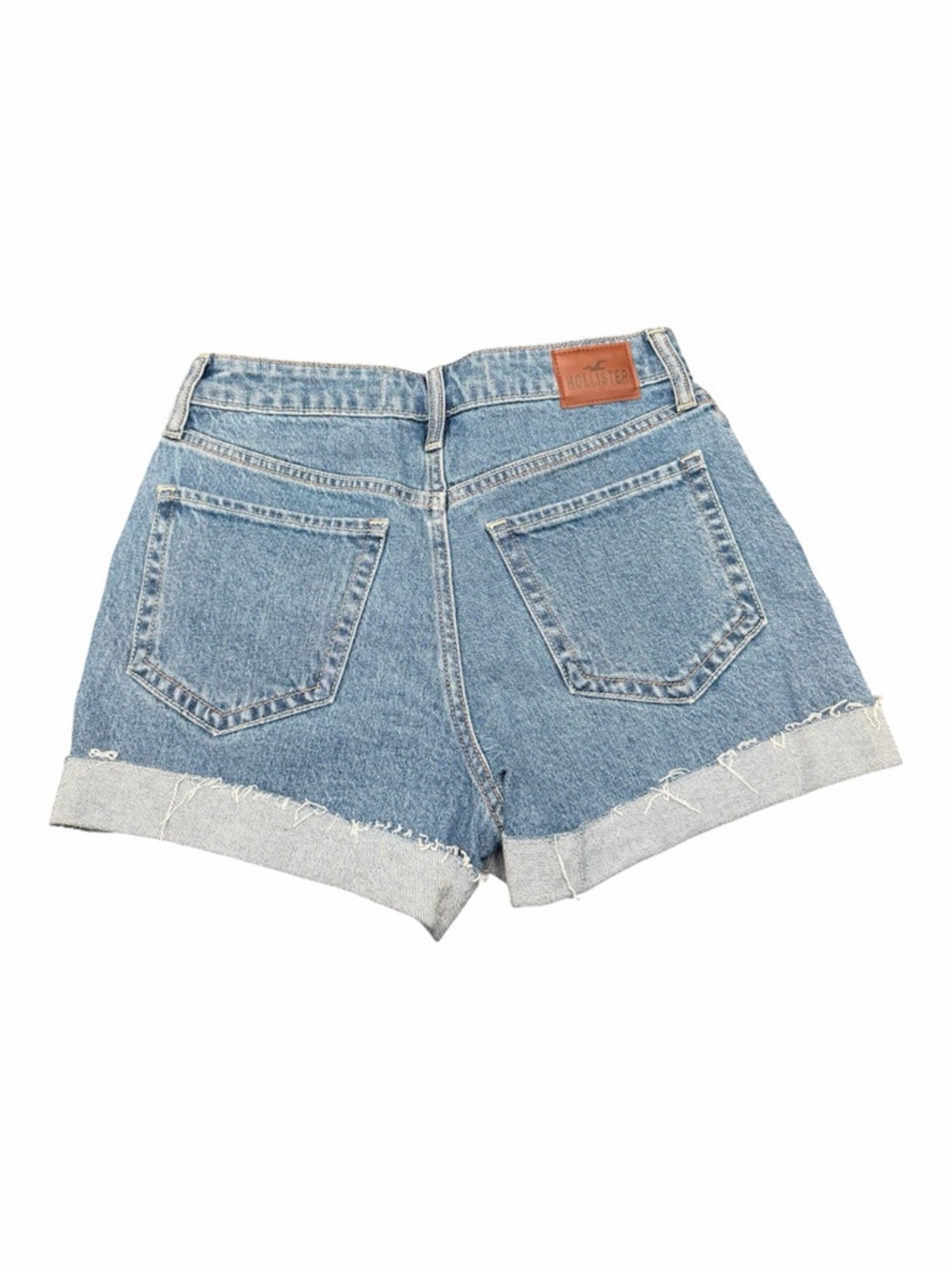 Hollister Light Blue Rolled Hem Denim Shorts size 2/26 - Picture 2 of 6